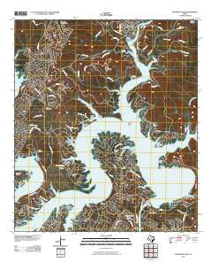 Mansfield Dam Texas Historical topographic map, 1:24000 scale, 7.5 X 7.5 Minute, Year 2010