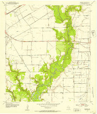 Manson Texas Historical topographic map, 1:24000 scale, 7.5 X 7.5 Minute, Year 1952