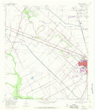 Manvel Texas Historical topographic map, 1:24000 scale, 7.5 X 7.5 Minute, Year 1956