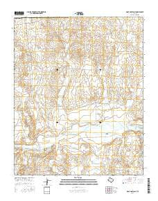 Many Post Camp Texas Current topographic map, 1:24000 scale, 7.5 X 7.5 Minute, Year 2016