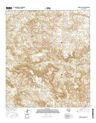 Manzanillo Canyon Texas Current topographic map, 1:24000 scale, 7.5 X 7.5 Minute, Year 2016