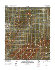 Marathon Texas Historical topographic map, 1:24000 scale, 7.5 X 7.5 Minute, Year 2012