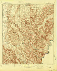 Maravillas Canyon Texas Historical topographic map, 1:62500 scale, 15 X 15 Minute, Year 1919
