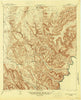 Maravillas Canyon Texas Historical topographic map, 1:62500 scale, 15 X 15 Minute, Year 1919