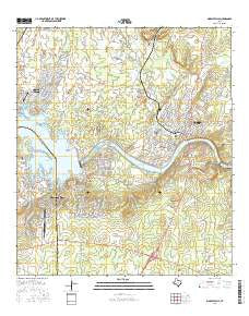 Marble Falls Texas Current topographic map, 1:24000 scale, 7.5 X 7.5 Minute, Year 2016