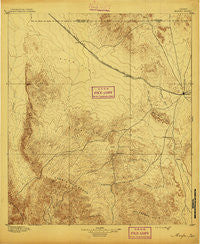 Marfa Texas Historical topographic map, 1:125000 scale, 30 X 30 Minute, Year 1895