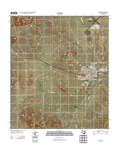 Marfa Texas Historical topographic map, 1:24000 scale, 7.5 X 7.5 Minute, Year 2012