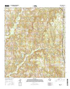 Margie Texas Current topographic map, 1:24000 scale, 7.5 X 7.5 Minute, Year 2016