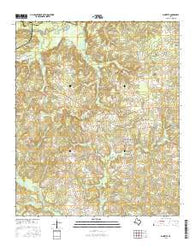 Marietta Texas Current topographic map, 1:24000 scale, 7.5 X 7.5 Minute, Year 2016