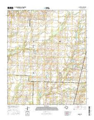Marilee Texas Current topographic map, 1:24000 scale, 7.5 X 7.5 Minute, Year 2016