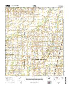 Marilee Texas Current topographic map, 1:24000 scale, 7.5 X 7.5 Minute, Year 2016
