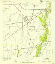 Markham Texas Historical topographic map, 1:24000 scale, 7.5 X 7.5 Minute, Year 1952