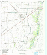 Markham Texas Historical topographic map, 1:24000 scale, 7.5 X 7.5 Minute, Year 1952