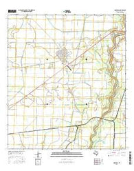 Markham Texas Current topographic map, 1:24000 scale, 7.5 X 7.5 Minute, Year 2016