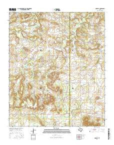 Markley Texas Current topographic map, 1:24000 scale, 7.5 X 7.5 Minute, Year 2016