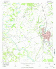 Marlin Texas Historical topographic map, 1:24000 scale, 7.5 X 7.5 Minute, Year 1957