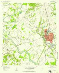 Marlin Texas Historical topographic map, 1:24000 scale, 7.5 X 7.5 Minute, Year 1957