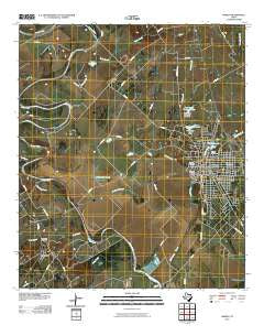 Marlin Texas Historical topographic map, 1:24000 scale, 7.5 X 7.5 Minute, Year 2010