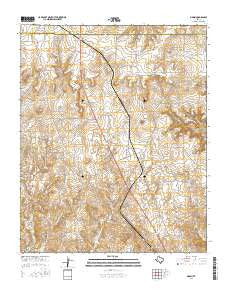 Marsh Texas Current topographic map, 1:24000 scale, 7.5 X 7.5 Minute, Year 2016