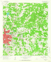 Marshall East Texas Historical topographic map, 1:24000 scale, 7.5 X 7.5 Minute, Year 1962