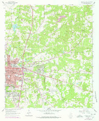 Marshall East Texas Historical topographic map, 1:24000 scale, 7.5 X 7.5 Minute, Year 1962