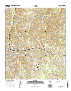 Marshall East Texas Current topographic map, 1:24000 scale, 7.5 X 7.5 Minute, Year 2016