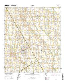 Mart Texas Current topographic map, 1:24000 scale, 7.5 X 7.5 Minute, Year 2016