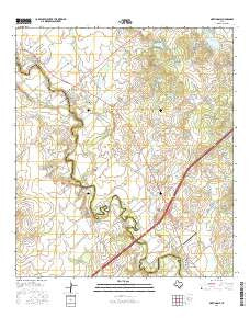 Martindale Texas Current topographic map, 1:24000 scale, 7.5 X 7.5 Minute, Year 2016