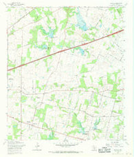 Martinez Texas Historical topographic map, 1:24000 scale, 7.5 X 7.5 Minute, Year 1967