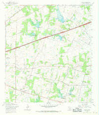 Martinez Texas Historical topographic map, 1:24000 scale, 7.5 X 7.5 Minute, Year 1967