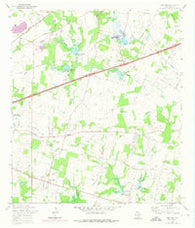 Martinez Texas Historical topographic map, 1:24000 scale, 7.5 X 7.5 Minute, Year 1967