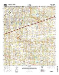 Martinez Texas Current topographic map, 1:24000 scale, 7.5 X 7.5 Minute, Year 2016