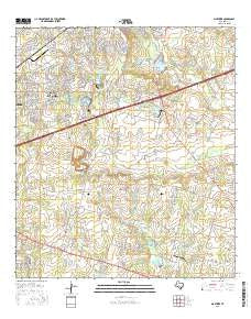 Martinez Texas Current topographic map, 1:24000 scale, 7.5 X 7.5 Minute, Year 2016