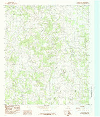 Martins Mill Texas Historical topographic map, 1:24000 scale, 7.5 X 7.5 Minute, Year 1984