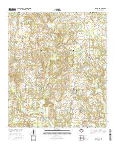 Martins Mill Texas Current topographic map, 1:24000 scale, 7.5 X 7.5 Minute, Year 2016