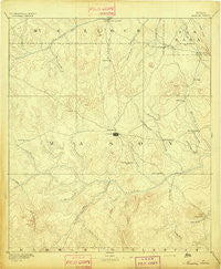 Mason Texas Historical topographic map, 1:125000 scale, 30 X 30 Minute, Year 1894
