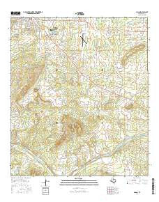 Mason Texas Current topographic map, 1:24000 scale, 7.5 X 7.5 Minute, Year 2016
