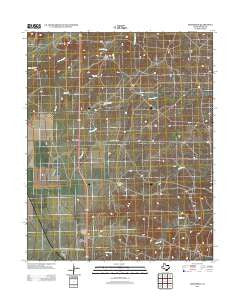 Masterson Texas Historical topographic map, 1:24000 scale, 7.5 X 7.5 Minute, Year 2012
