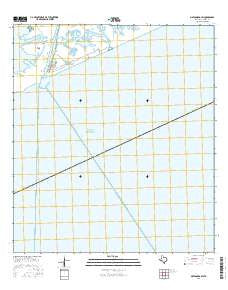 Matagorda SW Texas Current topographic map, 1:24000 scale, 7.5 X 7.5 Minute, Year 2016