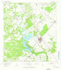 Mathis Texas Historical topographic map, 1:62500 scale, 15 X 15 Minute, Year 1954