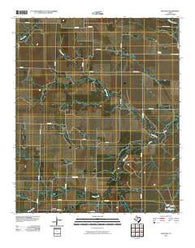 Mattson Texas Historical topographic map, 1:24000 scale, 7.5 X 7.5 Minute, Year 2010
