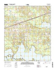 Maud Texas Current topographic map, 1:24000 scale, 7.5 X 7.5 Minute, Year 2016