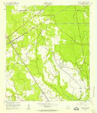 Mauriceville Texas Historical topographic map, 1:24000 scale, 7.5 X 7.5 Minute, Year 1957
