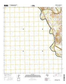 Maverick Dam Texas Current topographic map, 1:24000 scale, 7.5 X 7.5 Minute, Year 2016