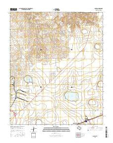 Mayer Texas Current topographic map, 1:24000 scale, 7.5 X 7.5 Minute, Year 2016