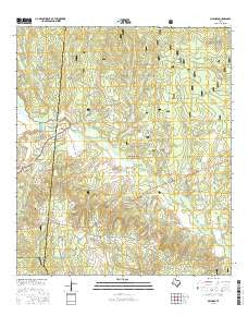 Maynard Texas Current topographic map, 1:24000 scale, 7.5 X 7.5 Minute, Year 2016