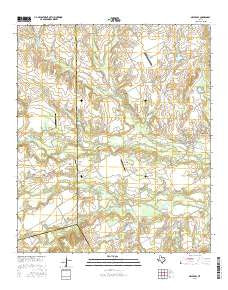 Maypearl Texas Current topographic map, 1:24000 scale, 7.5 X 7.5 Minute, Year 2016