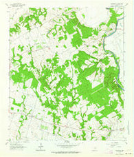 Maysfield Texas Historical topographic map, 1:24000 scale, 7.5 X 7.5 Minute, Year 1962