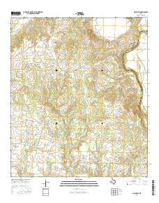 Maysfield Texas Current topographic map, 1:24000 scale, 7.5 X 7.5 Minute, Year 2016