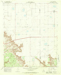 McAdoo Texas Historical topographic map, 1:24000 scale, 7.5 X 7.5 Minute, Year 1966